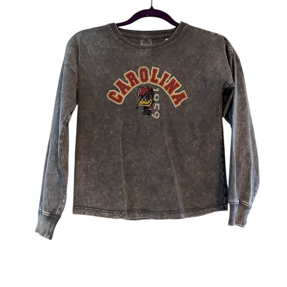 Gameday Couture Youth L - Long Sleeve Heather Gray South Carolina Gamecocks NWT‎